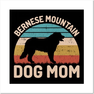 Retro Bernese Mountain Dog Mom Posters and Art